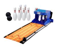 DNEPEI Bowling Arcade Machine for Home Use, Features Automatic Pin Reset, Digital LED Scoreboard, Dynamic Lighting & Sound Effects for Kids & Adults 3.5m/11.5ft