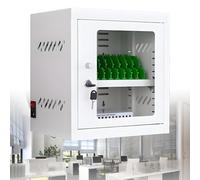 DNEPEI Cell Phone Charging Stations, USB Rechargeable for Classrooms and Offices, Portable Cell Phone Charging Stations for Lockers, with Four Wheels and Security Lock 12slots
