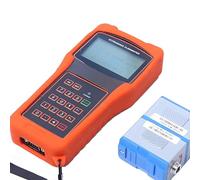 DNEPEI Clamp-On Ultrasonic Flow Meter Handheld, No-Cut Installation for Liquid Flow Measurement, Operating Temp -30℃ to 90℃ for HVAC, Water Treatment, Industrial Plants DN50-700mm