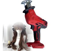 DNEPEI Cordless Wig Sewing Inject Machine, Handheld Hair Weaving Tool for PU & Lace Base Wigs, with Dual Long-Lasting Batteries for Real and Synthetic Hair Red