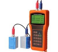 DNEPEI Digital Ultrasonic Water Flow Meter Portable, Handheld Flowmeter with Data Logger and Output, Compatible with Multiple Clamp-On Sensors for Large Pipe Sizes up to 6000mm DN15-6000mm