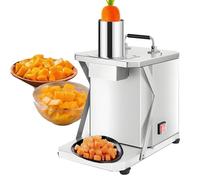 DNEPEI Electric Automatic Fruit Food Dicer,200W Commercial Vegetable Chopper,Replaceable blades with 5 Blades,Easy to clean for Potato Onion Carrots Cubes