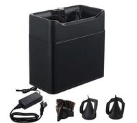 DNEPEI Electric Portafilter Cleaner,Automatic Portafilter Cleaning Machine with 2 scrapers designed to fit 58mm single, and 58mm double cup portafilter baskets for coffee shops, kitchens Black