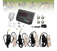 DNEPEI Electronic Platform Scale Kit, High Precision Livestock Scale,2T/3T/5T/10T Capacity, High Precision Indicator, for Livestock & Vegetable Weighing 4 * 2T
