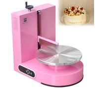 DNEPEI Low Noise Cake Frosting Machine,Adjustable Birthday Cake Cream Smooth Coating Decoration Machine,Low Noise,Turntable with Adjustable Scraper,200w Pink