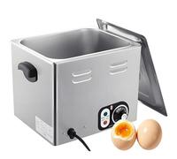 DNEPEI Low-Temperature Slow-Cook Commercial Egg Steamer, 30-110°C Precise Control, 2600W Stainless Steel Egg Cooker for Nutrient-Rich Hot Spring Eggs & Silky Soft-Boiled Standard-withoutgrid
