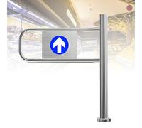 DNEPEI Metal Pedestrian Swing Gate,Entrance Swing Gate, use stainless steel frames for high-traffic places such as supermarkets, factories,parks, school canteens Right-100 * 100cm