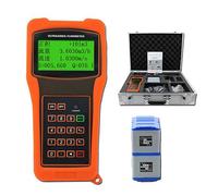 DNEPEI MUF-020H Ultrasonic Flow Meter Handheld Portable,Clamp-On Water,Liquid Flowmeter for Pipe DN15-6000mm with TS-2/TM-1/TL-1 Transducers,LCD Digital Display DN300-6000mm