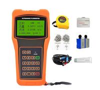 DNEPEI Multi-Function Ultrasonic Flow Meter Handheld, Portable, Clamp-On Design with Standard Transducers for Flow Measurement, Heat/Cooling Metering in Plumbing and HVAC Systems DN15-6000mm