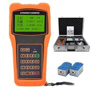 DNEPEI Professional Handheld Ultrasonic Flow Meter,Portable Clamp-On Digital Flowmeter for Water, Industrial Sewage, Alcohol, Seawater, High Accuracy for Copper, PVC, Steel Pipes DN15-6000mm