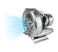 DNEPEI Vortex Ring Blower, 0.16HP to 2HP Adjustable High Pressure Regenerative Blower, Single Phase for Sewage Aeration, Aquarium & Fish Pond Oxygenation 110伏-180瓦/0.24马力