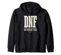 DNF Did Nothing Fatal Funny Ultra Running Runner Zip Hoodie