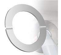 DNGH Stainless Steel Pipe Rosette 160mm - 150mm, Split Design, Chrome Finish, Tee Connector, Pipe Cover, Wall Rosette, 160mm Hole, 30mm Edge