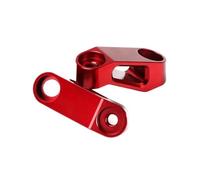 Dngjuen For XSR900 For XSR 900 For T&RACER 700GT For T&RACER 700 GT Motorcycle Rearview Mirrors Extension Riser Extend Adapter Mirror Stem Extender(Red2)