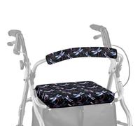 Dngkaoje Dragonfly Art Walker Covers for Seat and Backrest Rollbar Cover for Walker Soft Dust Cover for Seniors in Assisted Living 2 Piece Handle Covers for Walkers Accessories Decor