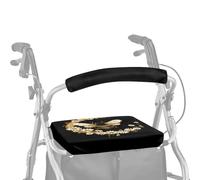 Dngkaoje Universal Rollator Walker Seat and Backrest Covers Vintage Bee Print Rollator Walker Seat Protector Aesthetics Bee Rollator Seat Cover Protective Dust Cover for Seniors in Assisted Living