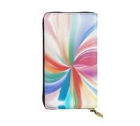 DngSer a Soft Brush Strokes Print Leather Long Clutch Wallet â€“ Fashionable Women's Personalized Wallet with Card Holder, Coin Pocket