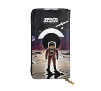 DngSer a Space Odyssey Print Leather Long Clutch Wallet â€“ Fashionable Women's Personalized Wallet with Card Holder, Coin Pocket