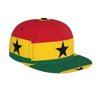 DngSer Fashion Breathable Flag of Ghana Print Baseball Cap for Men and Women â€“ Adjustable, Perfect for Travel, Outdoor, Sports Black, Black, One size