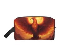 DngSer Large Travel Cosmetic Bag - Reusable Dopp Kit, beautiful phoenix Print Storage Pouch for Toiletries, Makeup, and Accessories