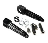DNHGURW Motorbike Foot Pegs For Ninja For ZX6R For ZX10R 2004 2005 2006 2007 2008 2009 2010 2011 2012 2013 Motorcycle Front Footrests Foot Pegs Upgrade Modified Parts Accessories(Black)