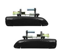 Dnhqknoaf Car Exterior Door Handle for Civic 2001 2002 2003 2004 2005 2Pcs Lot Front Rear Exterior Outside Door Handles Black Pair Set