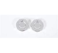 Dnhqknoaf Center Console Sticker for Land for Rover for Defender 90 110 130 2004-2018 Alloy Car Air Conditioner Volume Adjustment Knob Cover(Style B Silver)