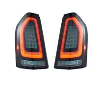 Dnhqknoaf For Chrysler For 300c 2011-2014 Car Taillights Assembly Upgrade Dynamic Flashing Signal Lamp Accessories Tail Lights Assembly(Black one set)