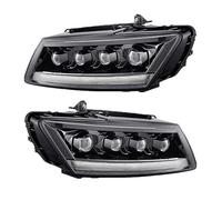 Dnhqknoaf For Q5 2009-2018 Pair Car Front Lights Crystal Headlights Animation Blue Start Full LED Lens DRL Turn Signal Lamp Assembly Headlight assembly(C headlights 2013-2018)