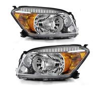 Dnhqknoaf Front Light Assembly Assy For Toyota For Rav4 2006-2009 Headlight Headlamp Cover Replacement Parts Without Light Car Headlight Assemblies(White)