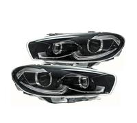 Dnhqknoaf Front Light Assembly Assy For VW For Scirocco 2009-2015 Year LED Headlight Assembly With Daytime Running Light Car Headlight Assemblies(For Original Xenon)