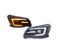 Dnhqknoaf Headlight assembly For Subaru For Forester 2013-2018 Front Lamp Daytime Running Light Turn Signal Low High Beam Car LED Headlight Assembly(15-18 Halogen)