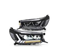 Dnhqknoaf Headlight assembly For Toyota For HILUX 2015-2019 Daytime Running Light Streamer Turn Signal Indicator Front Lamp Car LED Headlight Assembly(Hilux RHD)