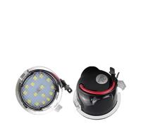 Dnhqknoaf License Number Plate Light LED For Lincoln LS MKX Navigator MKT MKS MKZ Mercury 3F1Z13B375AA 3F1Z13B375AB Side LED Light2x Car Rearview Mirror Lights
