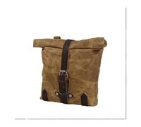 Dnhqknoaf Motor Pannier Bag Motorcycle Saddle Waterproof Canvas Men's Shoulder Travel Casual Moto Side Motorbike Saddle Bag(Khaki)