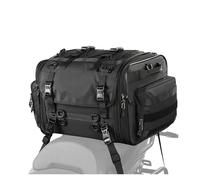Dnhqknoaf Motor Pannier Bag Motorcycle Tail Black Waterproof Tail Travel Rider Luggage Rear Back Seat Large Capacity Saddle Motorbike Saddle Bag(40L-60L 1PCS)