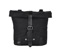 Dnhqknoaf Motor Pannier Bag Satchel Vintage Motorcycle Side Waterproof Oil Wax Canvas Hanging for Small E-Bike Hanging Toolkit Motorbike Saddle Bag(Black)