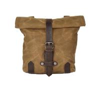 Dnhqknoaf Motor Pannier Bag Satchel Vintage Motorcycle Side Waterproof Oil Wax Canvas Hanging for Small E-Bike Hanging Toolkit Motorbike Saddle Bag(Khaki)