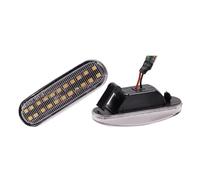 Dnhqknog For Citroen For Nemo For Panel For Van For Estate 2Pcs Dynamic LED Turn Signal Side Marker Light Repeater Lamp Wing Rearview Mirror Indicator(New Crystal Type A)