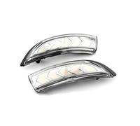 Dnhqknog For Fiesta For Mk7 2008-2017 For B-MAX Dynamic Turn Signal Light LED Side Rearview Mirror Sequential Indicator Wing Rearview Mirror Indicator(Crystal white)