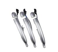 Dnhqknog for Koleos 2008-2024 Silver Outside Door Handle with Button Front Rear Left Or Right 80640JY01B 80640JY01A Car Door Handle(3 Sides)