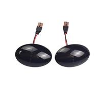 Dnhqknog For Opel For Corsa B C For Astra F For Combo For Meriva A 2Pcs Car Dynamic LED Side Marker Lihgt Turn Signal Lamp Accessories Wing Rearview Mirror Indicator(Dynamic Smoked)