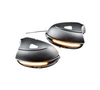 Dnhqknog For VW For Passat For B7 For CC LED Side Wing Rearview Mirror Indicator Blinker Repeater Dynamic Turn Signal Light Wing Rearview Mirror Indicator(Smoked black)