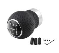 Dnhqknog Gear Stick Knobs 5/6 Speed Universal PU Leather Gear Shift Knob Manual Car Gear Stick Head Shift Replacement Knob Modified Shift Head Car Gear Shift Knob(5 Speed)