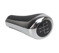 Dnhqknog Gear Stick Knobs for BMW E46 E53 E60 E61 E63 E65 E81 E82 E83 E84 E87 E90 E91 E92 1356Series Carbon Fiber Gear Shift Knob Chromed Matte Car Gear Shift Knob(5 Speed Chromed)
