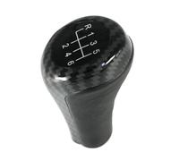 Dnhqknog Gear Stick Knobs for BMW E46 E53 E60 E61 E63 E65 E81 E82 E83 E84 E87 E90 E91 E92 1356Series Carbon Fiber Gear Shift Knob Chromed Matte Car Gear Shift Knob(6 Speed Carbon Fiber)
