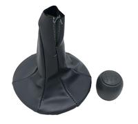 Dnhqknog Gear Stick Knobs for Fiat for Panda 500 500C 2004-2013 Gear Shift Knob Shifter Lever Stick Gaiter Boot Cover Cars Accessories Car Gear Shift Knob(Black Combo)