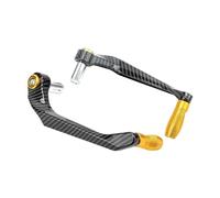 Dnhqknog Handlebar Protector Moto 2PCS Universal Motorcycle CNC Aluminum Alloy Handlebar Brake Clutch Lever Hand Guard Protector Modification Accessories Handguard(Gold)