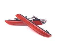 Dnhqknog Rear Bumper Light For CR-Z 2010-2014 2Pcs Car Light Rear Bumper Lamp Brake Light Reflector LED(Red shell)