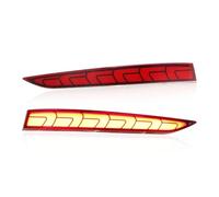 Dnhqknog Rear Bumper Reflector Light For Hyundai For Solaris For Accent 2017-2019 2Pcs Multi-functions Car LED Rear Fog Lamp Bumper Light Auto Brake Light Reflector(Model B,2 Functions)